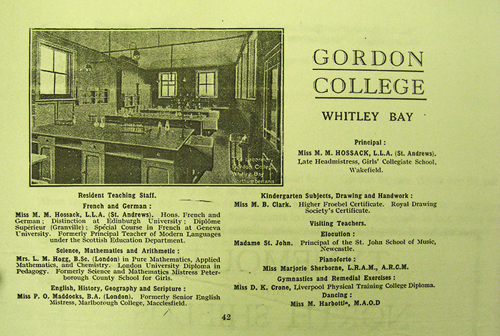 gordon college advert undated